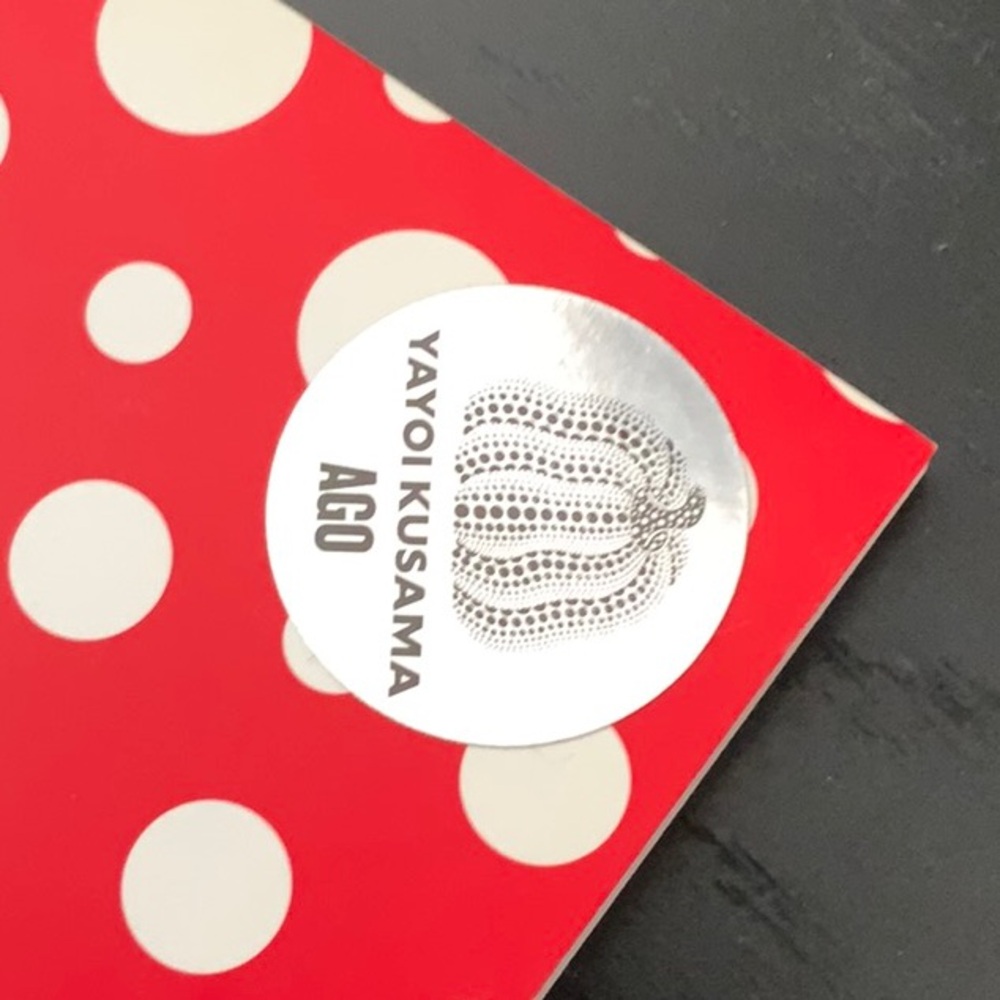 Yayoi Kusama AGO red lined notebook Kusama Notebook